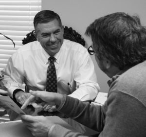 Attorney Richard Fikes of Jackson, Fikes & Brakefield discussing a case
